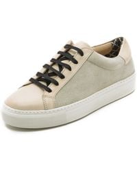 By Malene Birger Ceall Lace Up Suede Sneakers - Black - Lyst