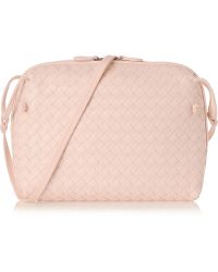 Bottega Veneta Messenger Intrecciato Leather Shoulder Bag - Lyst