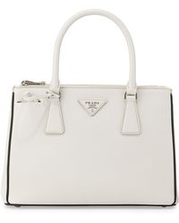 prada saffiano black and white