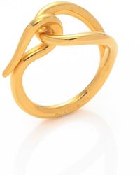 Hermes Pre-Owned Fountainblue Scarf Ring - Lyst