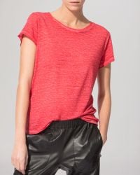 Maje Tee - Washed Linen - Lyst