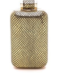 Halston Heritage North / South Cell Phone Minaudiere - Gold - Lyst