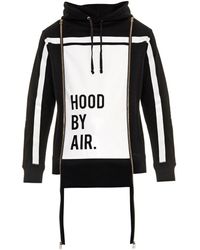 Hood By Air Horizon Striped Hooded Sweatshirt - Lyst
