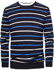 Mango Linen Cottonblend Striped Sweater - Lyst