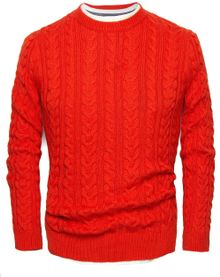 Mango Cable Knit Cotton Sweater - Lyst
