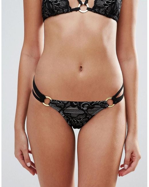 Ann Summers Mai Lace Bikini Bottom In Black Lyst