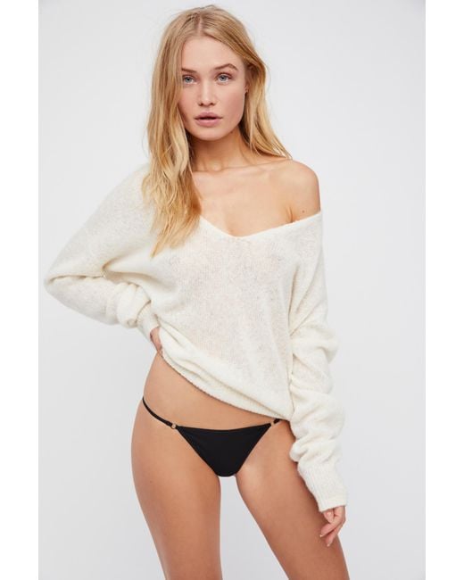 Lyst Free People Super Skinny Bikini By Intimately In Black