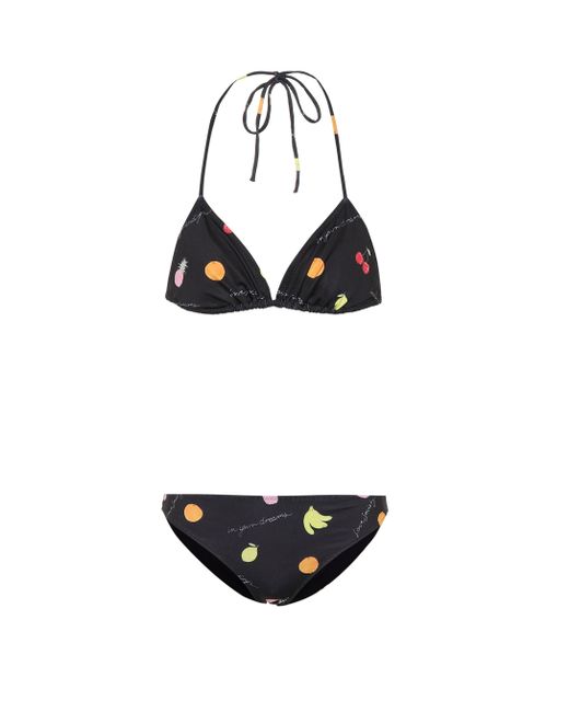 Ganni Synthetic Exclusive To Mytheresa Printed Bikini Set In