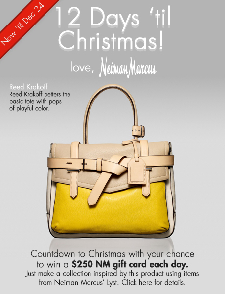 12 Days 'til Christmas - Win $250 everyday from Neiman Marcus. Day 6