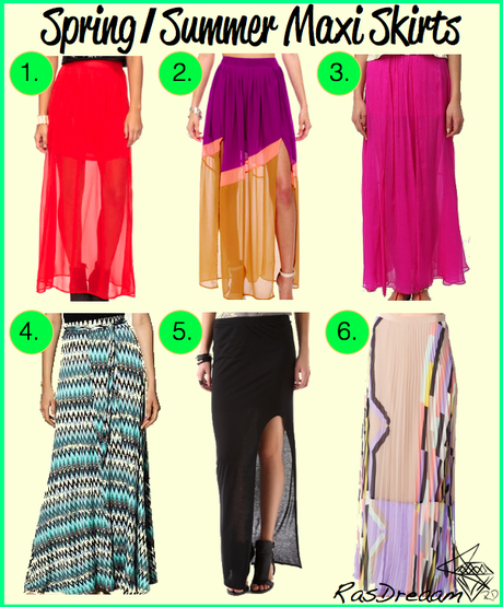 Spring/Summer Maxi Skirts