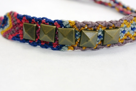 enter crafts // simple studded bracelet