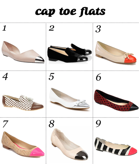 CAP TOE FLATS