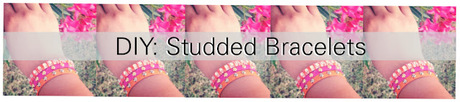 DIY Studded Bracelets
