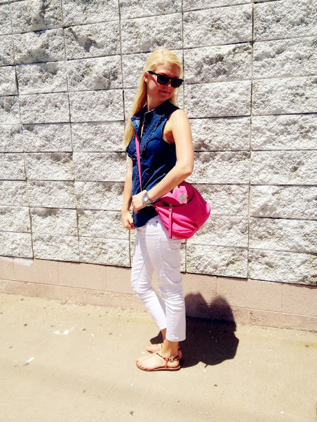 Stylish Outfit Post: Neon Denim