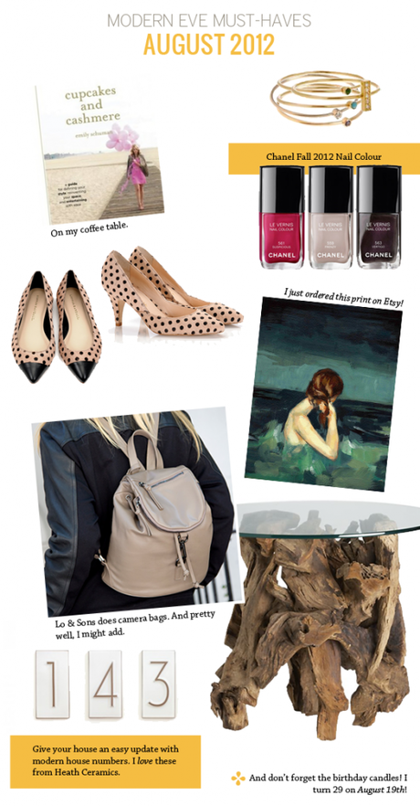Modern Eve Must-Haves: August 2012