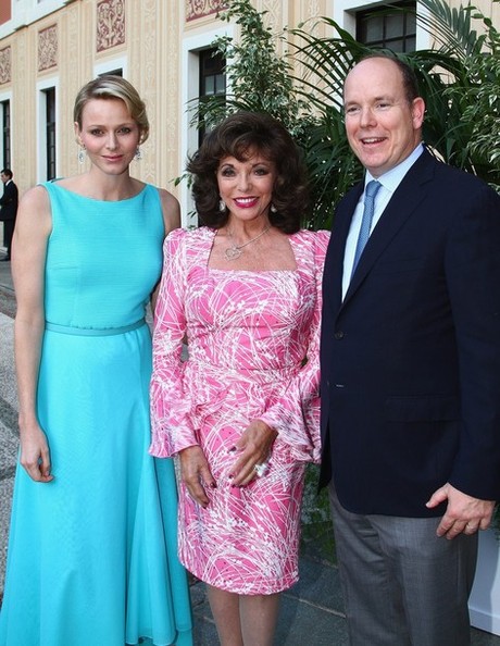 Princess Charlene at the Palais Princier for guests attending the 52nd Annual Monte-Carlo Television Festival.