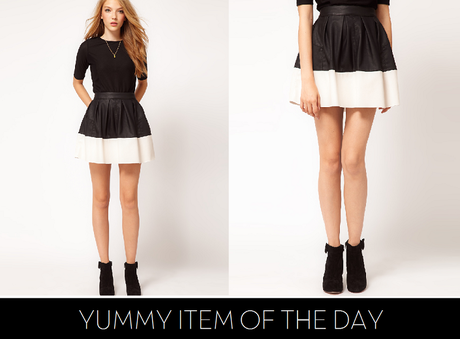 Yummy Item Of The Day: ASOS Skater Skirt in Leather Look