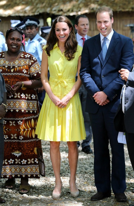 Prince William and Catherine, Duchess of Cambridge on the second day of their visit to Solomon İslands