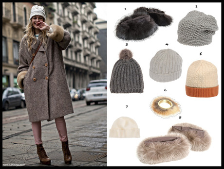 LOOK OF THE DAY: FUR CUFFS AND BEANIES