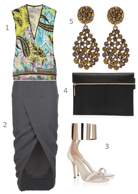 Outfit Collage: Prints + Long Skirt