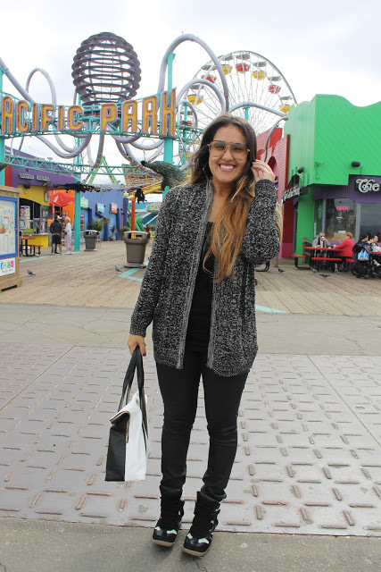 Black and White in Santa Monica