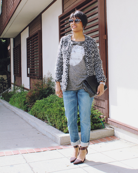 the new look: stripes and tweed.