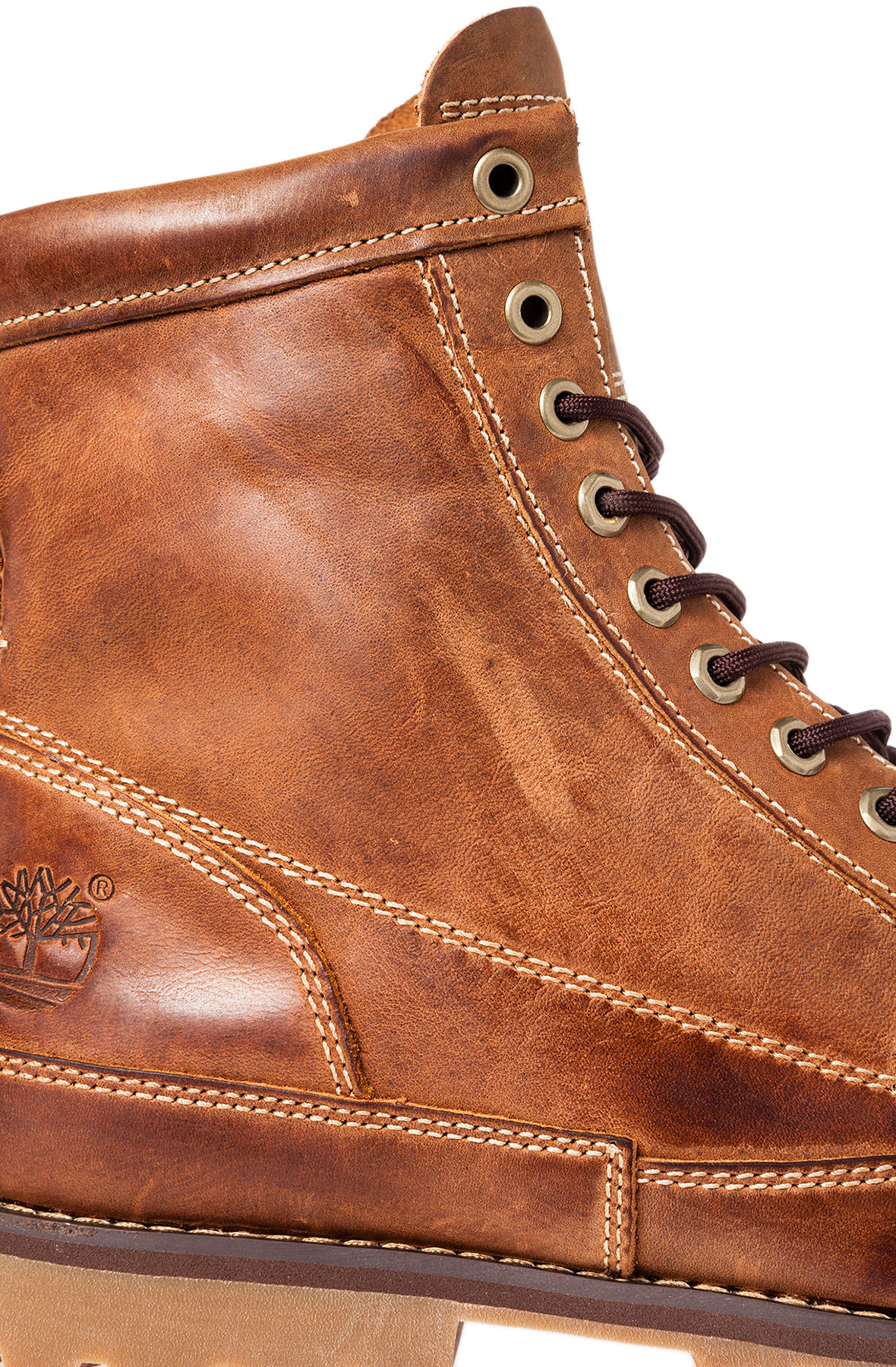 timberland rugged 6 inch boot for men in brown