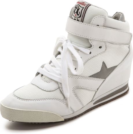 ash white sneakers ash jazz wedge sneakers in white for white silver ash white sneakers ash jazz wedge sneakers in white for white silver