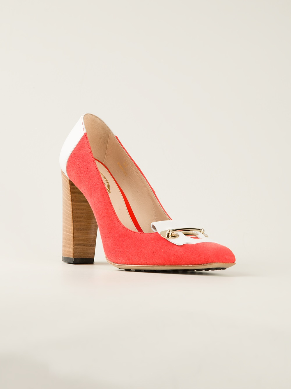 tod's block heel pumps