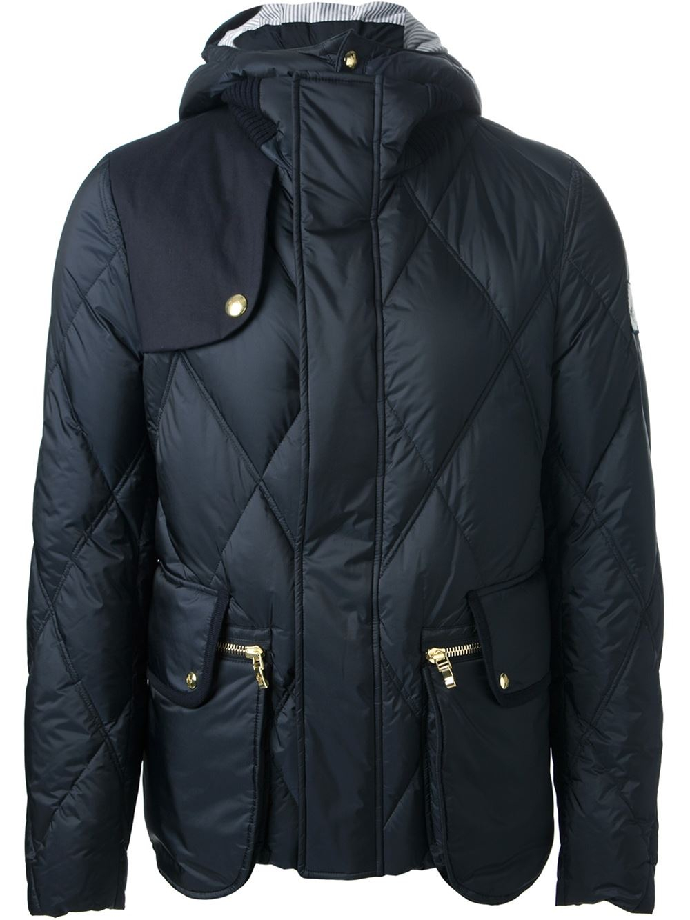 Moncler Gamme Bleu Quilted Feather Down Jacket in Blue for Men | Lyst