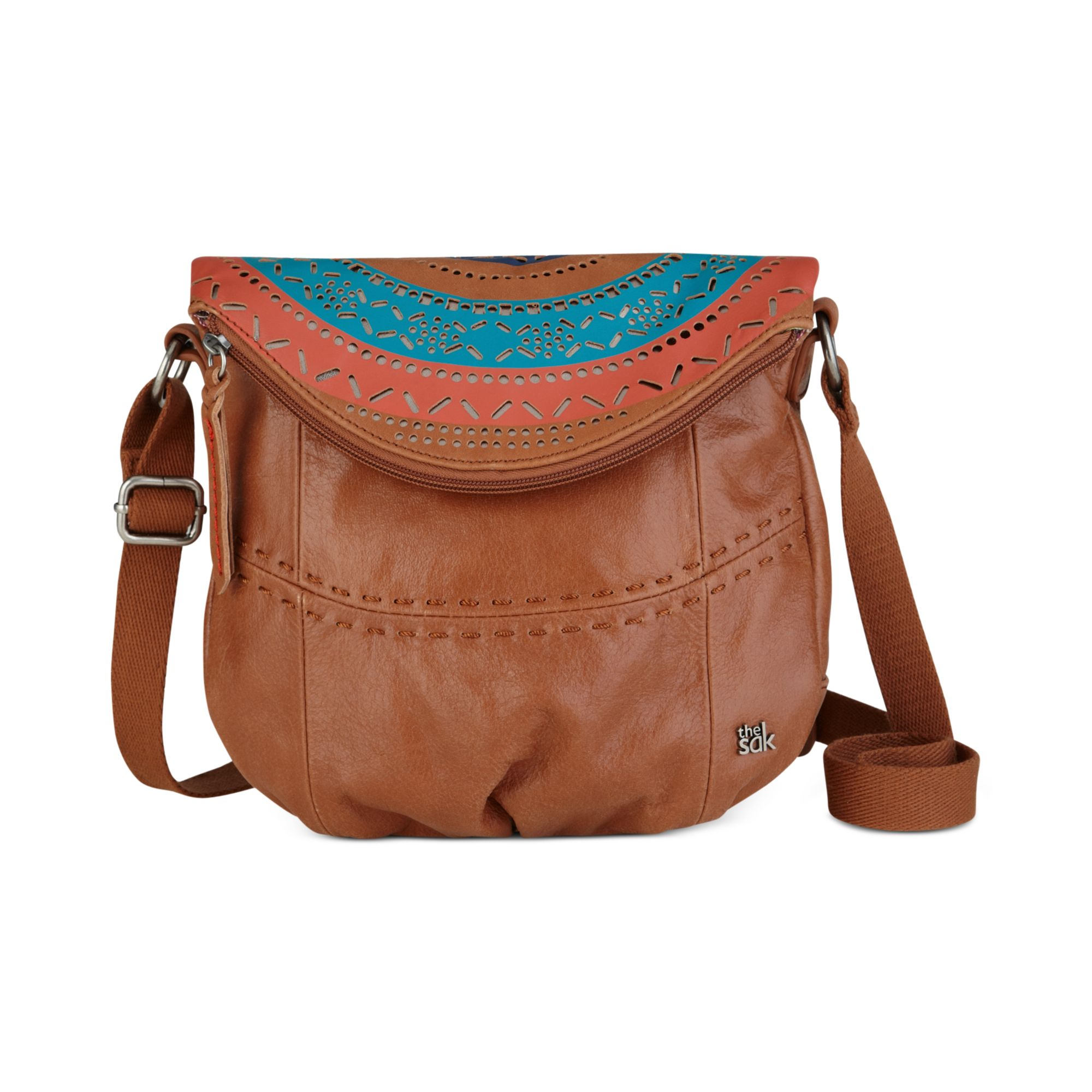 The Sak Deena Flap Crossbody in Blue (TOBACCO PAINTED PERF) Lyst