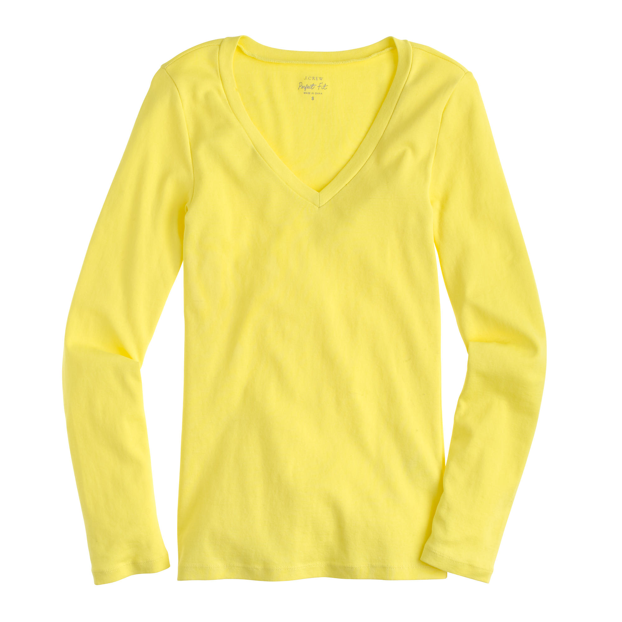 yellow longsleeve shirt