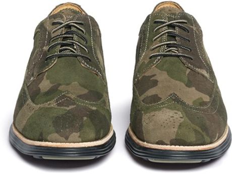 cole haan camo wingtips