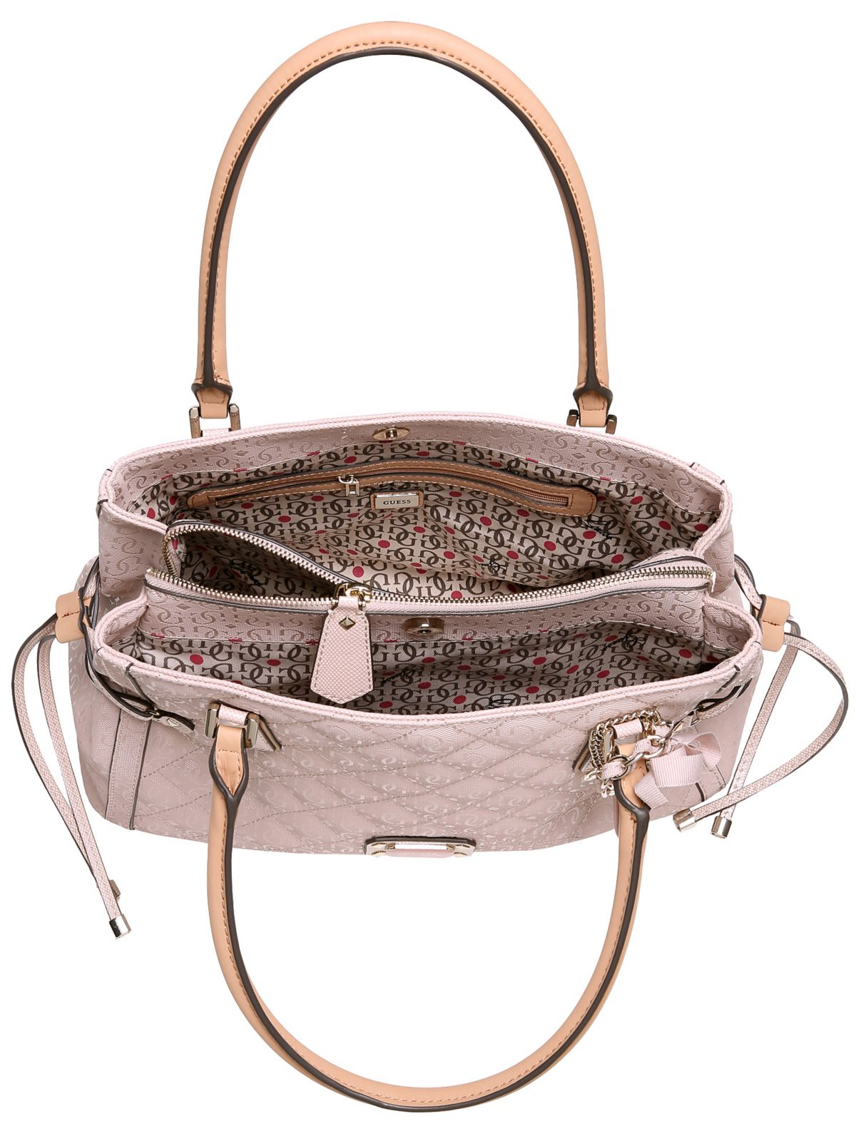 Guess Juliet Girlfriend Satchel Bag in Pink (light pink) | Lyst