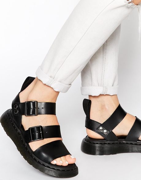 black gladiator sandals dr martens