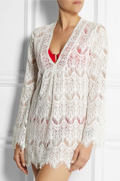 melissa odabash white kaftan