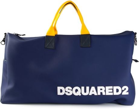 blue holdall bag