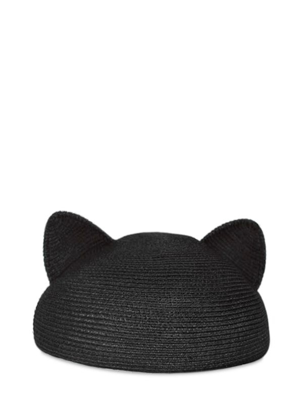 Eugenia Kim Caterina Cat Ears Straw Hat in Black Lyst
