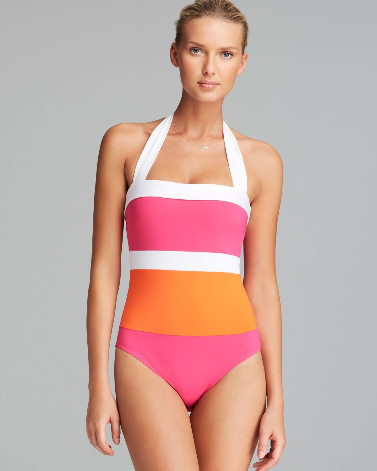 Lyst Ralph Lauren Lauren Bel Aire Modern Color Block Mio One Piece