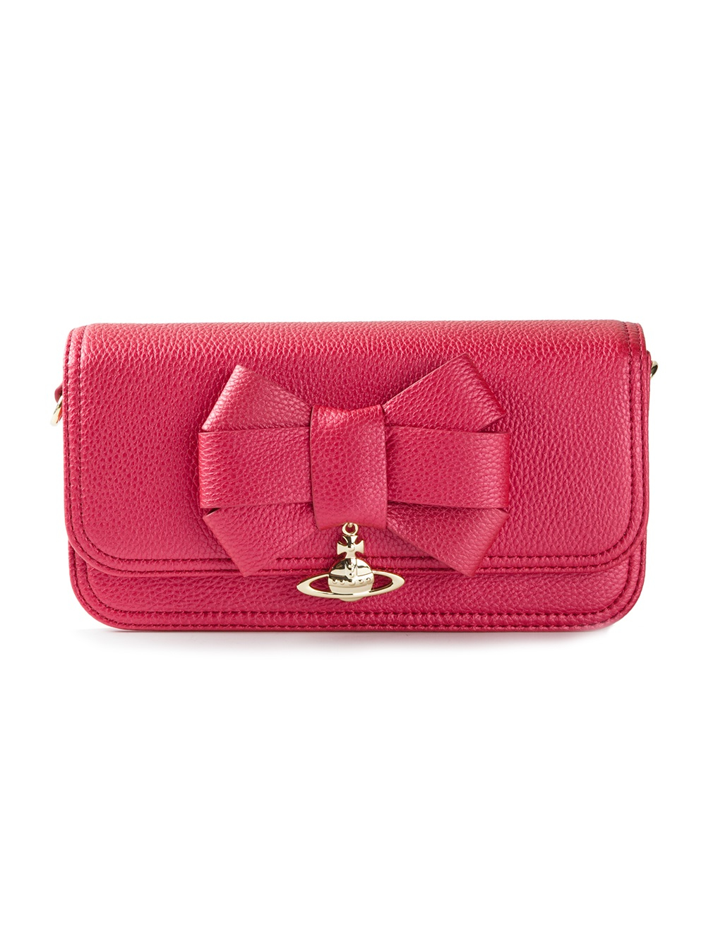 Vivienne Westwood Bow Detail Cross Body Bag in Pink (pink  purple)