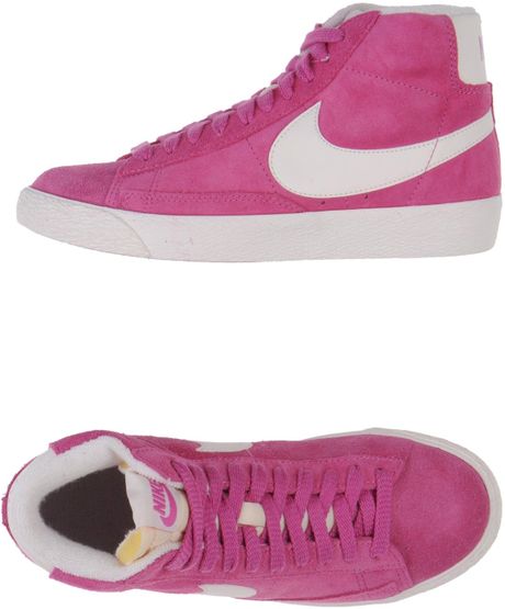 nike high tops black and purple