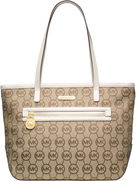 michael kors jet set tote beige