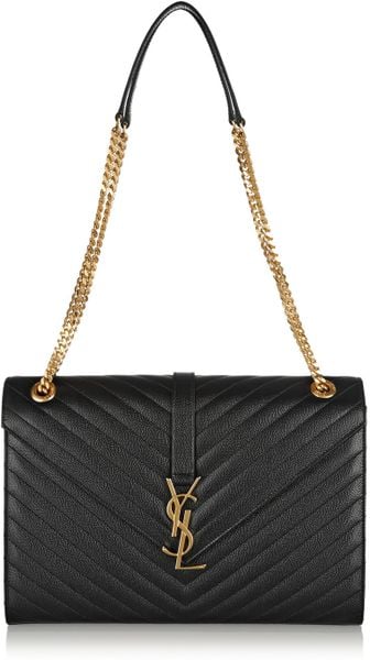 saint laurent monogram quilted shoulder bag