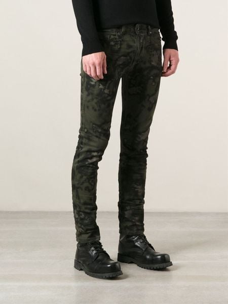 camouflage skinny jeans mens