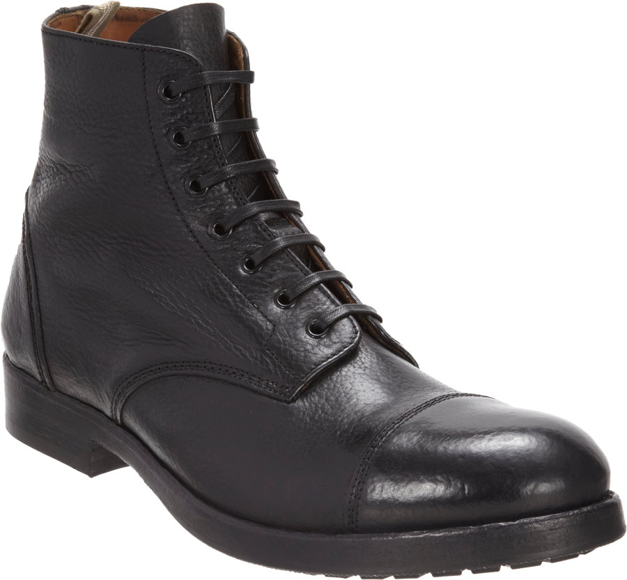 Officine Creative Cap Toe Derby Boot in Black for Men Lyst