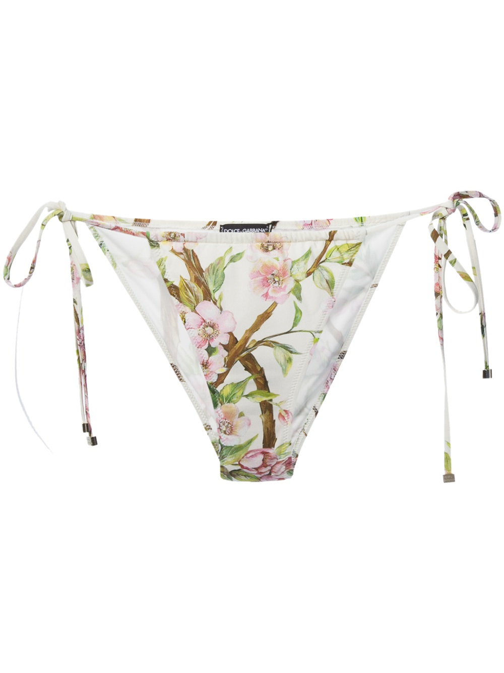 Dolce & Gabbana Cherry Blossom Print Bikini Bottoms in White Lyst