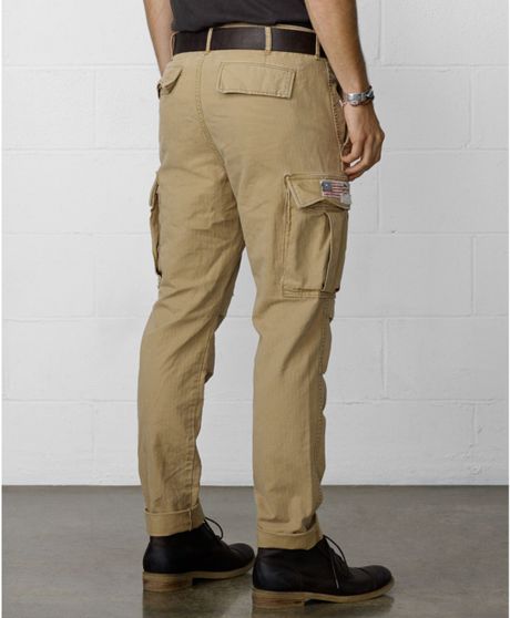 ralph lauren khaki joggers