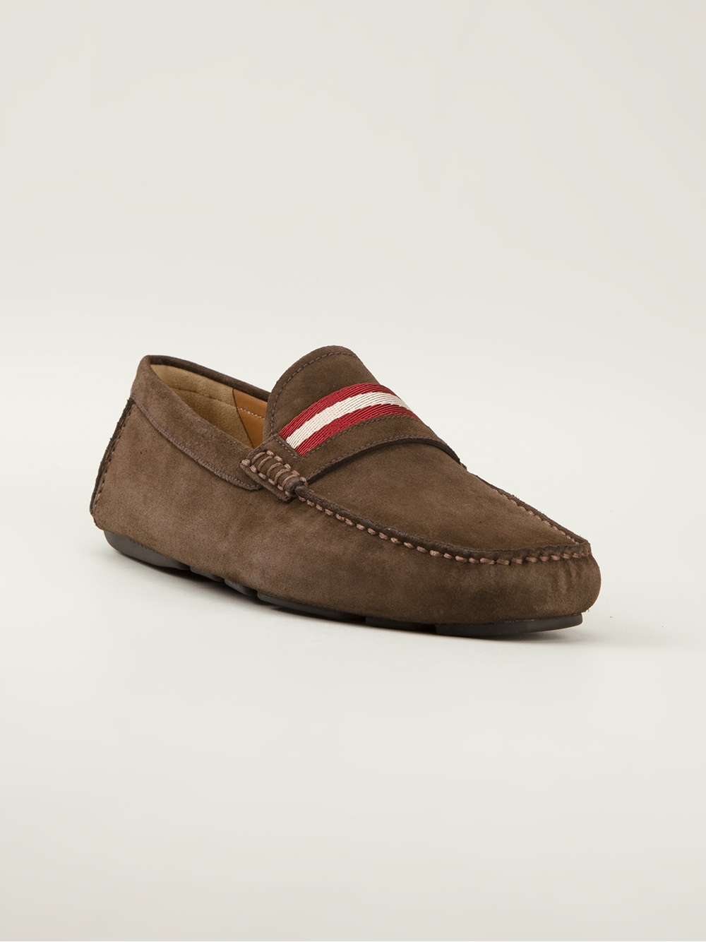 mens slip on loafers brown