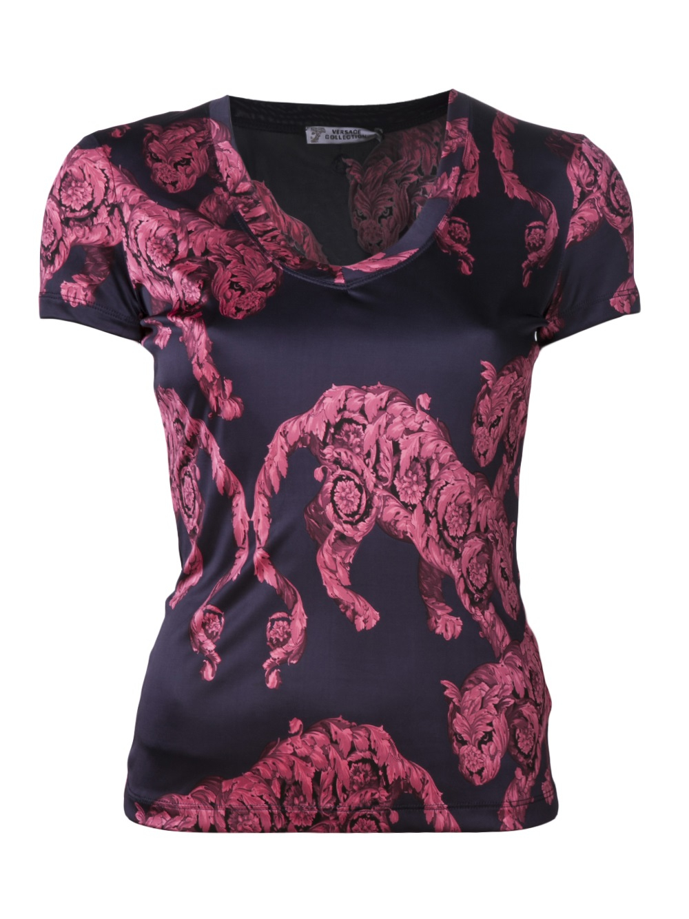 Versace Tiger Print Tshirt in Black Lyst