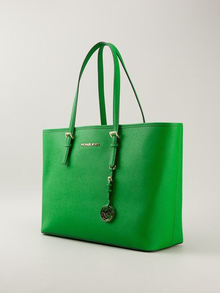 Green michael shop kors bag